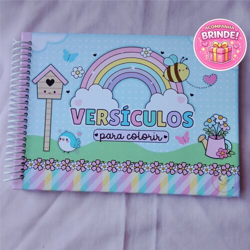 Livro de Colorir Cristão Infantil A5 | Versículos para Colorir | Atividades Bíblicas Educativas