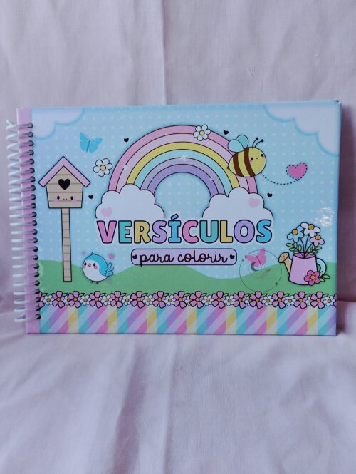 Livro de Colorir Cristão Infantil A5 | Versículos para Colorir 