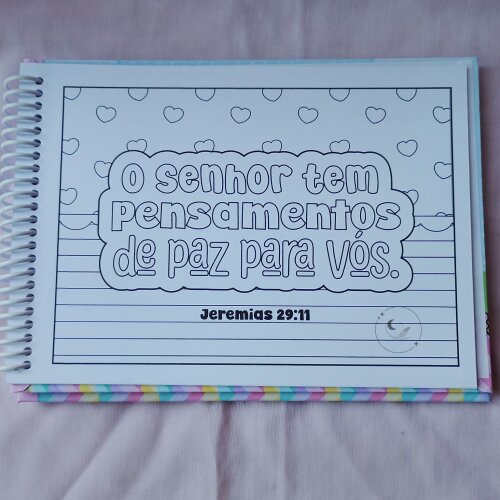 Livro de Colorir Cristão Infantil A5 | Versículos para Colorir 