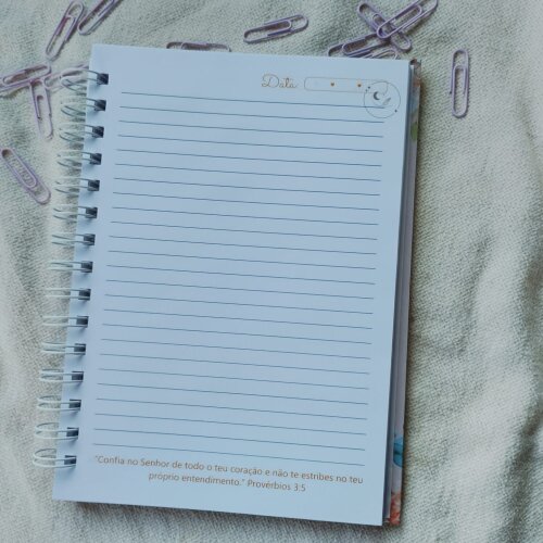 Caderno com Versículos Personalizado | Diário Devocional Crist?