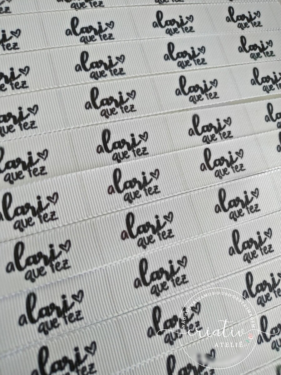 Etiquetas Personalizadas para Roupas e Artesanato | Gorgurão