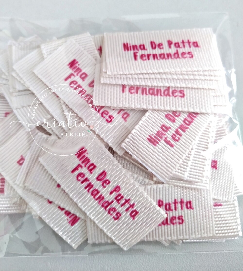 Etiquetas Personalizadas para Roupas e Artesanato | Gorgurão
