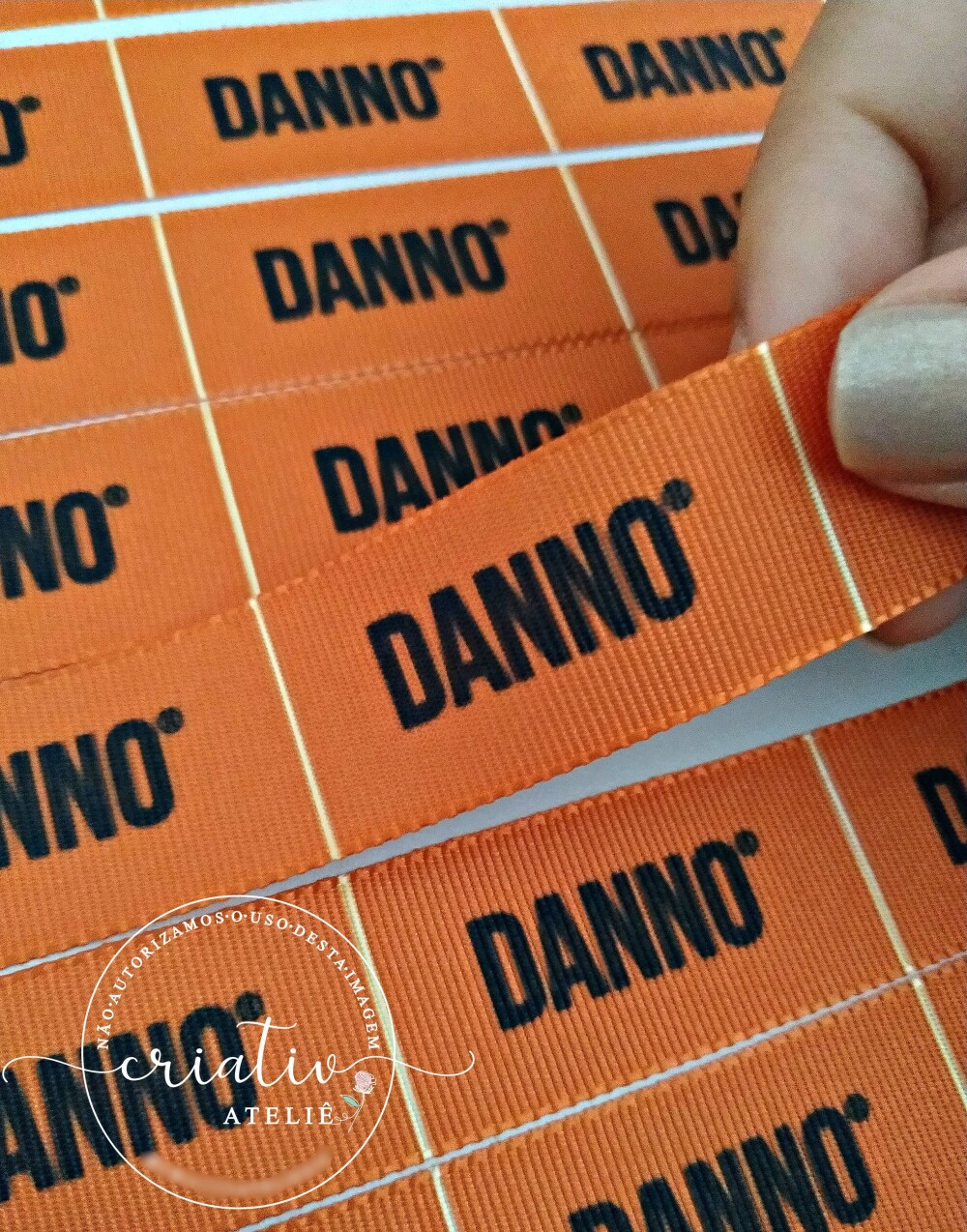 Etiqueta de Gorgurão Personalizada para Roupas 5 x 2,2 cm | 100