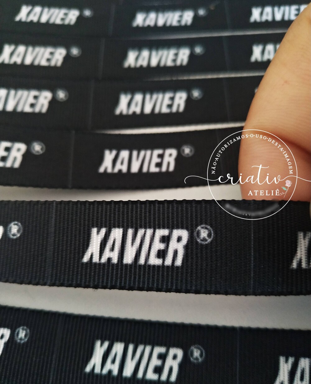 Etiqueta de Gorgurão Personalizada para Roupas 3 x 1 cm | 100 un