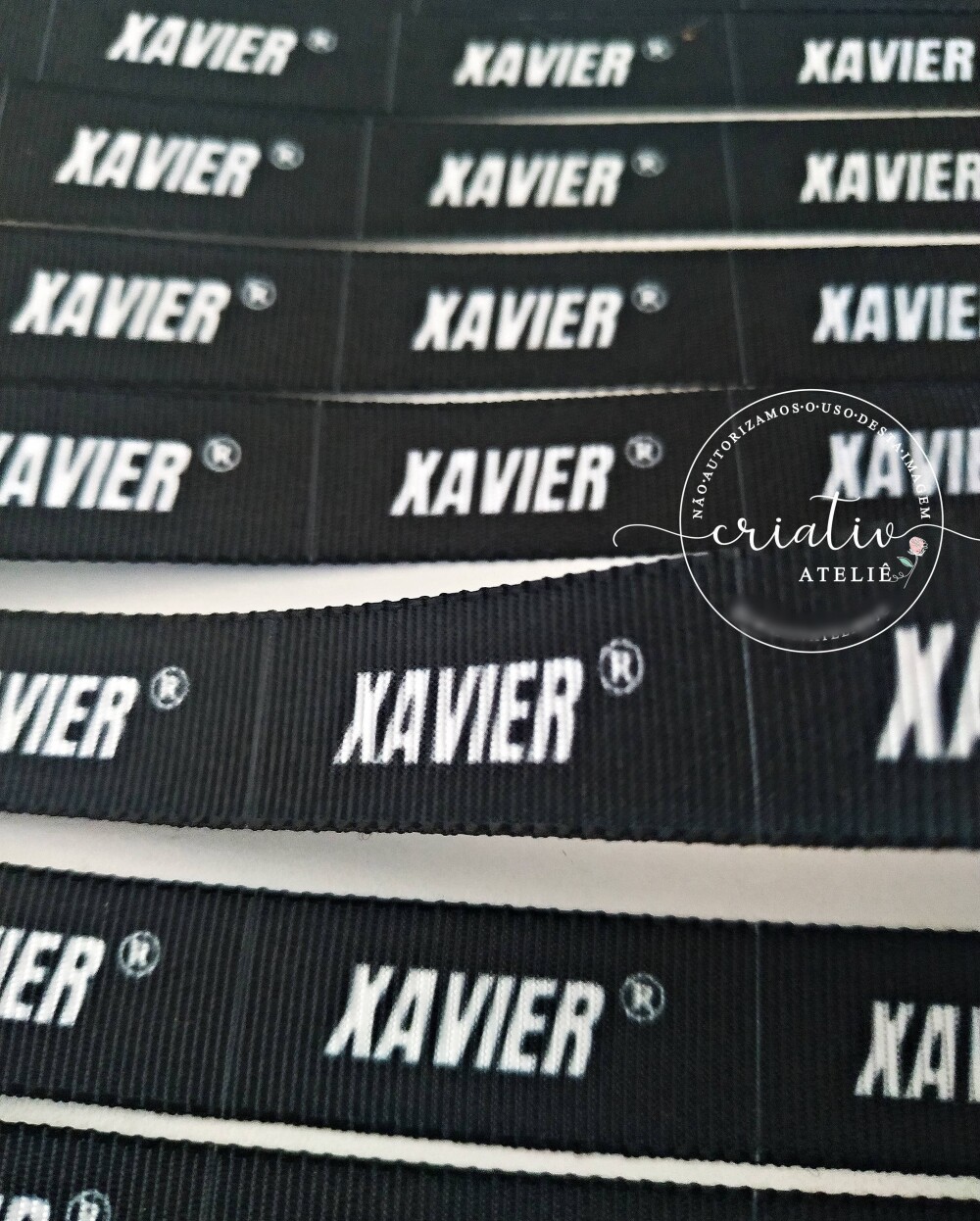 Etiqueta de Gorgurão Personalizada para Roupas 3 x 1 cm | 100 un
