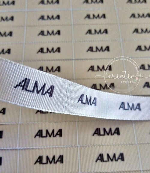 Etiqueta de Gorgurão Personalizada para Roupas 3,5 x 1,5 cm