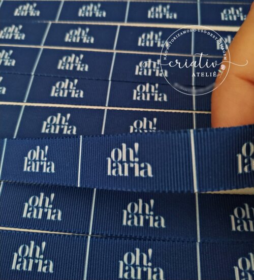Etiqueta de Gorgurão Personalizada para Roupas 3,5 x 1,5 cm Artesanato