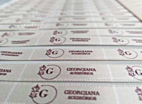 Etiqueta de Cetim Personalizada para Roupas 4 x 1 cm | 100 unidad