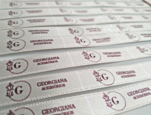 Etiqueta de Cetim Personalizada para Roupas 4 x 1 cm | 100 unidad