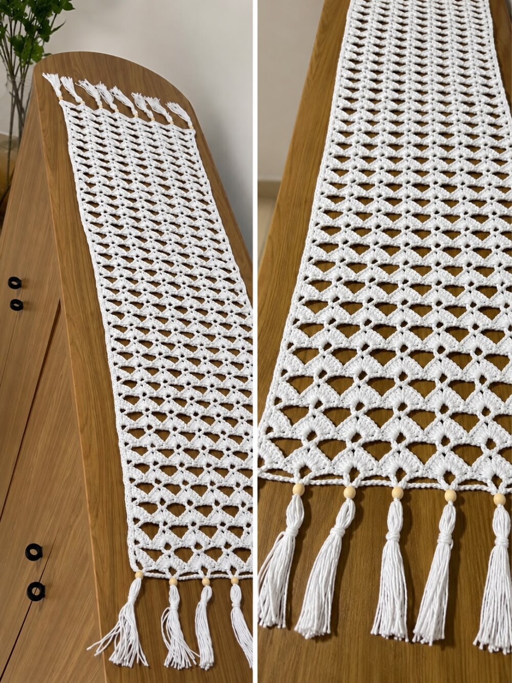 Caminho de Mesa Branco