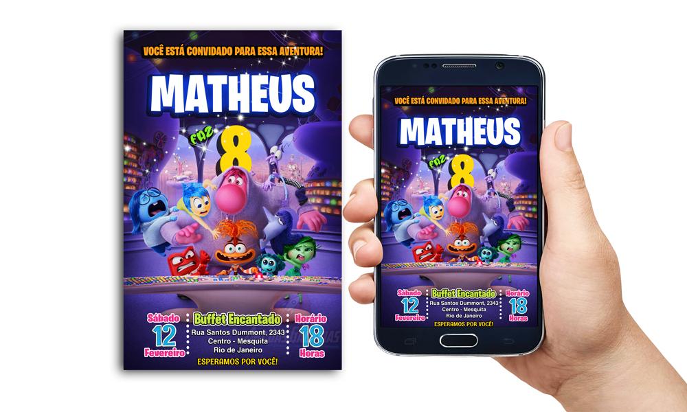 Convite Digital Divertidamente