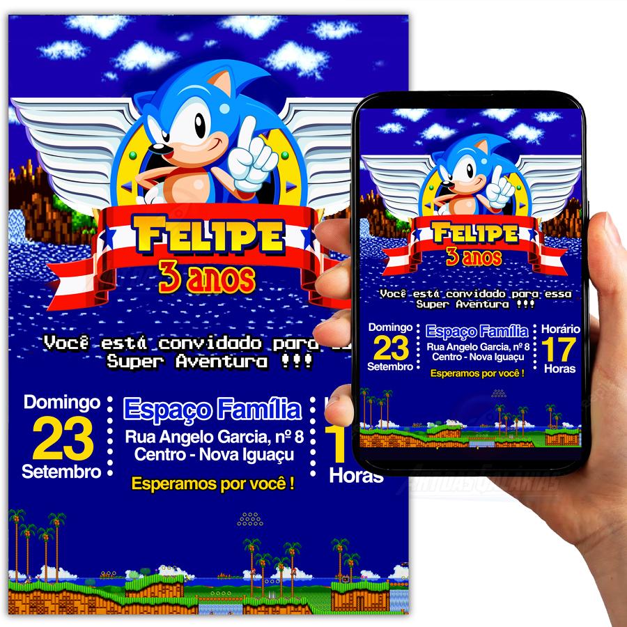 Convite Digital Sonic