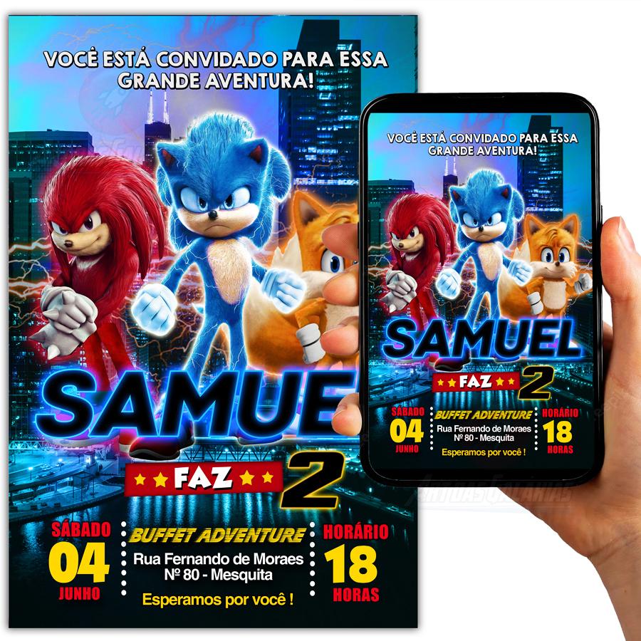 Convite Digital Sonic