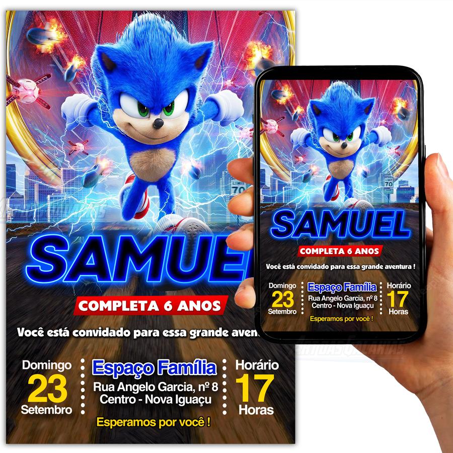 Convite Digital Sonic