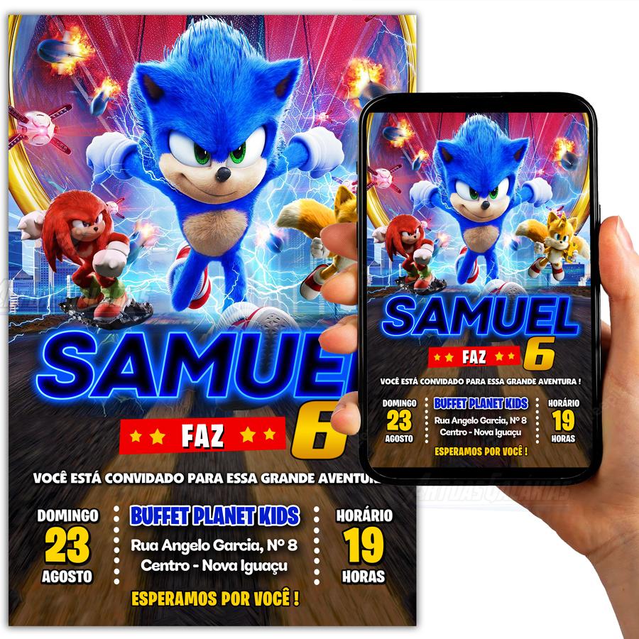Convite Digital Sonic