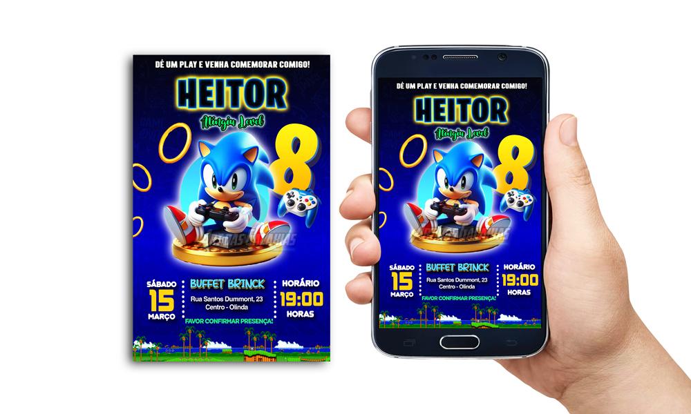 Convite Digital Sonic