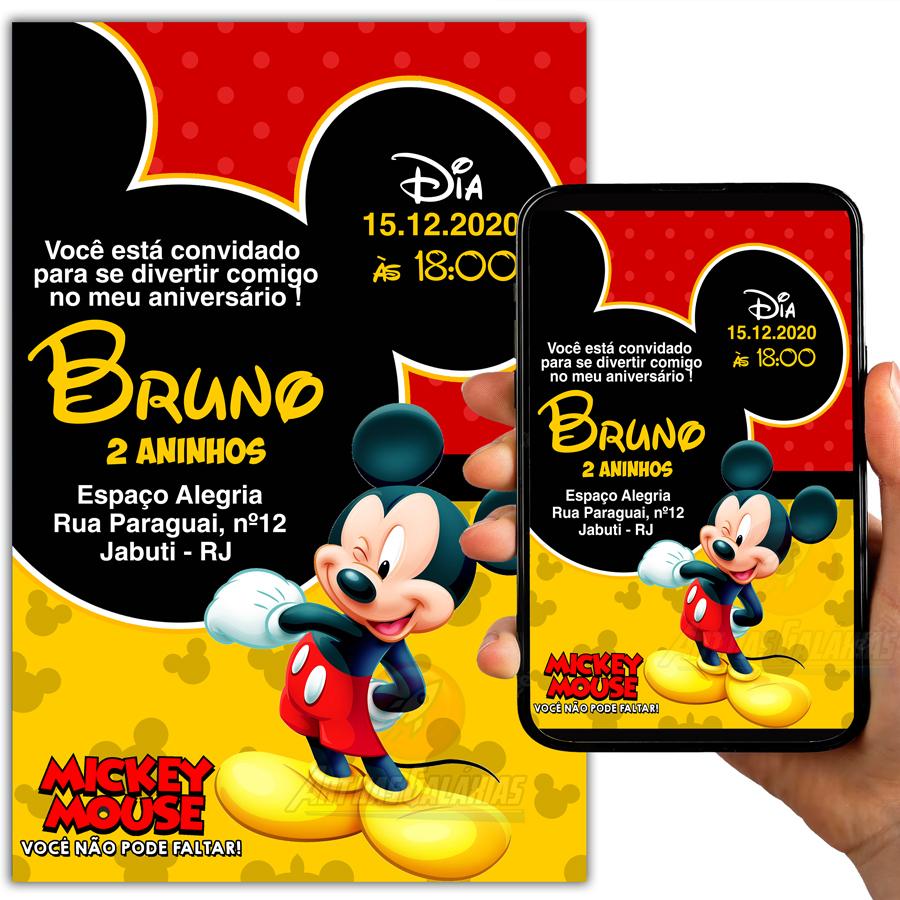 Convite Digital Mickey