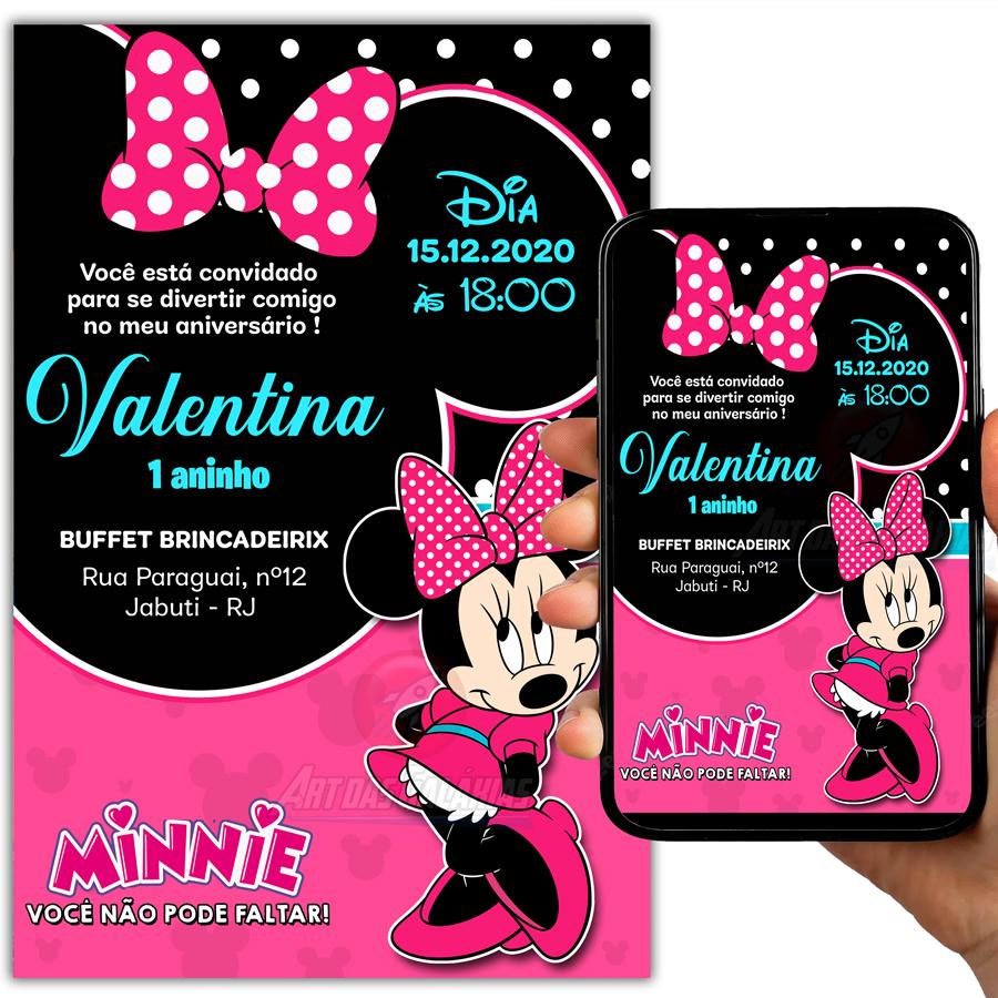 Convite Digital Minnie