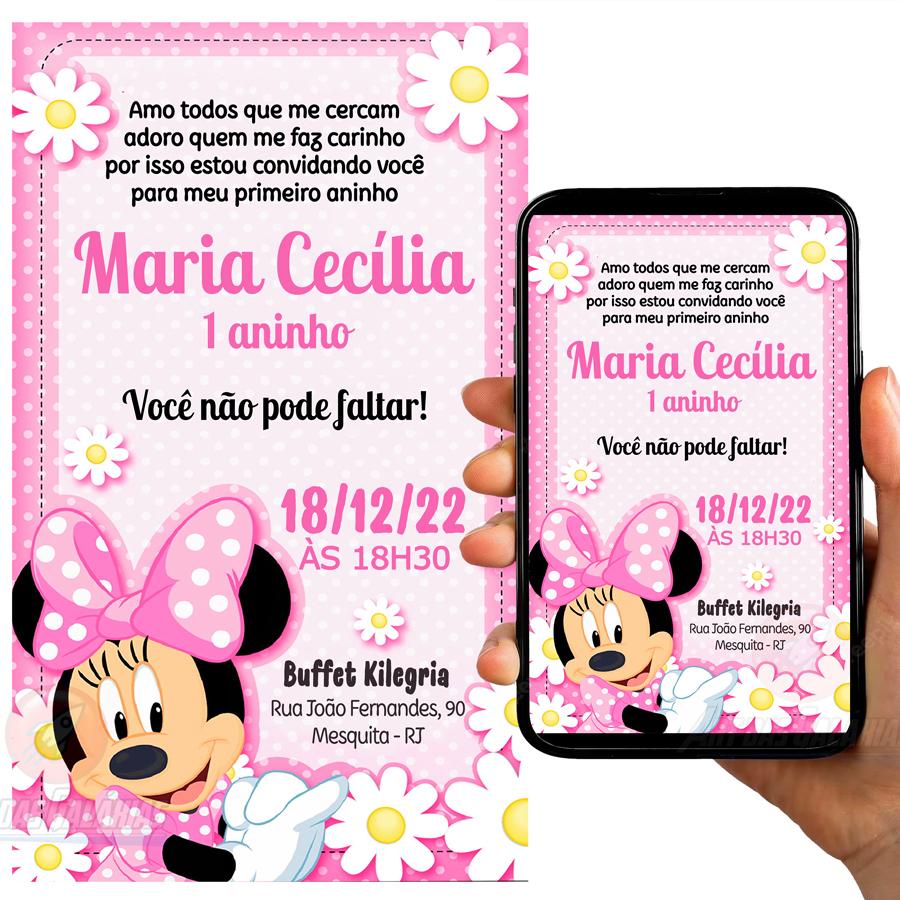 Convite Digital Minnie