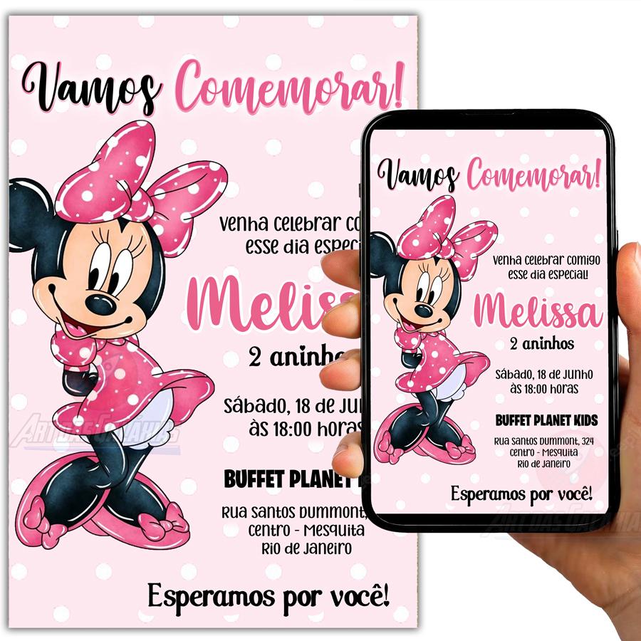Convite Digital Minnie