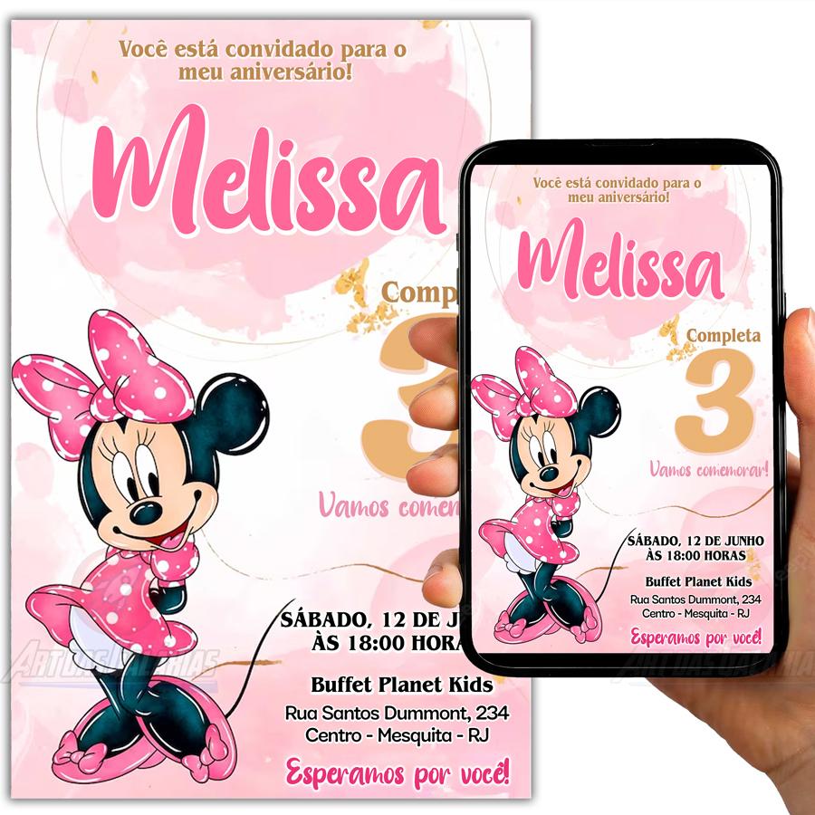 Convite Digital Minnie