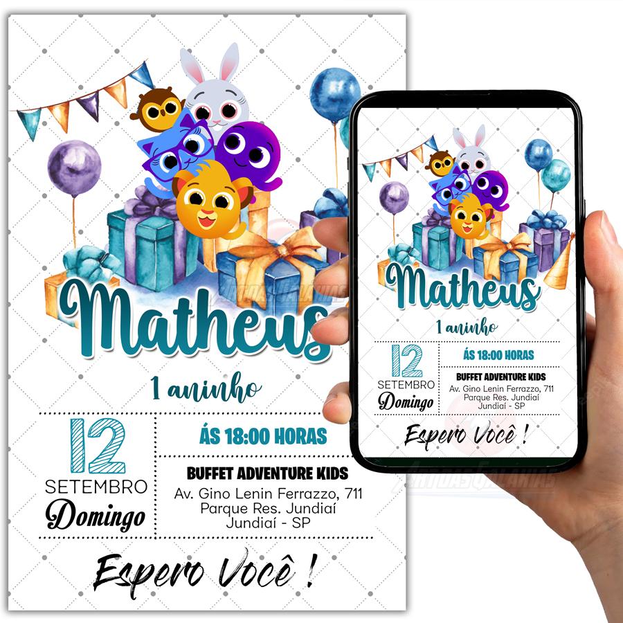 Convite Digital Bolofofos