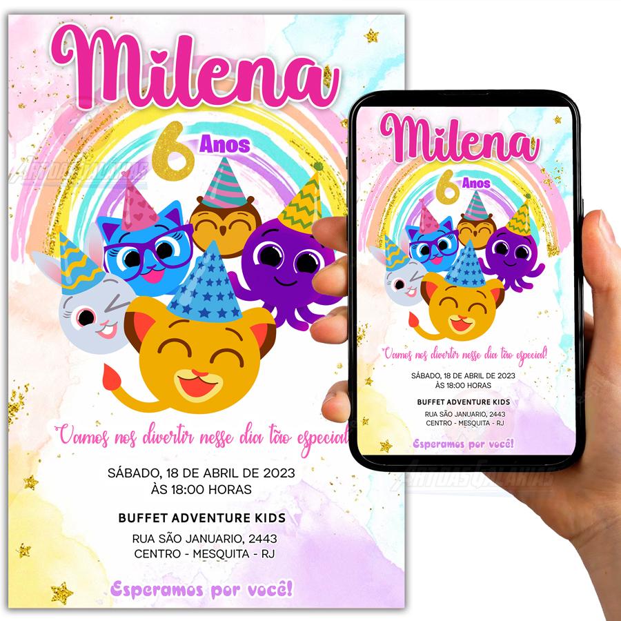 Convite Digital Bolofofos