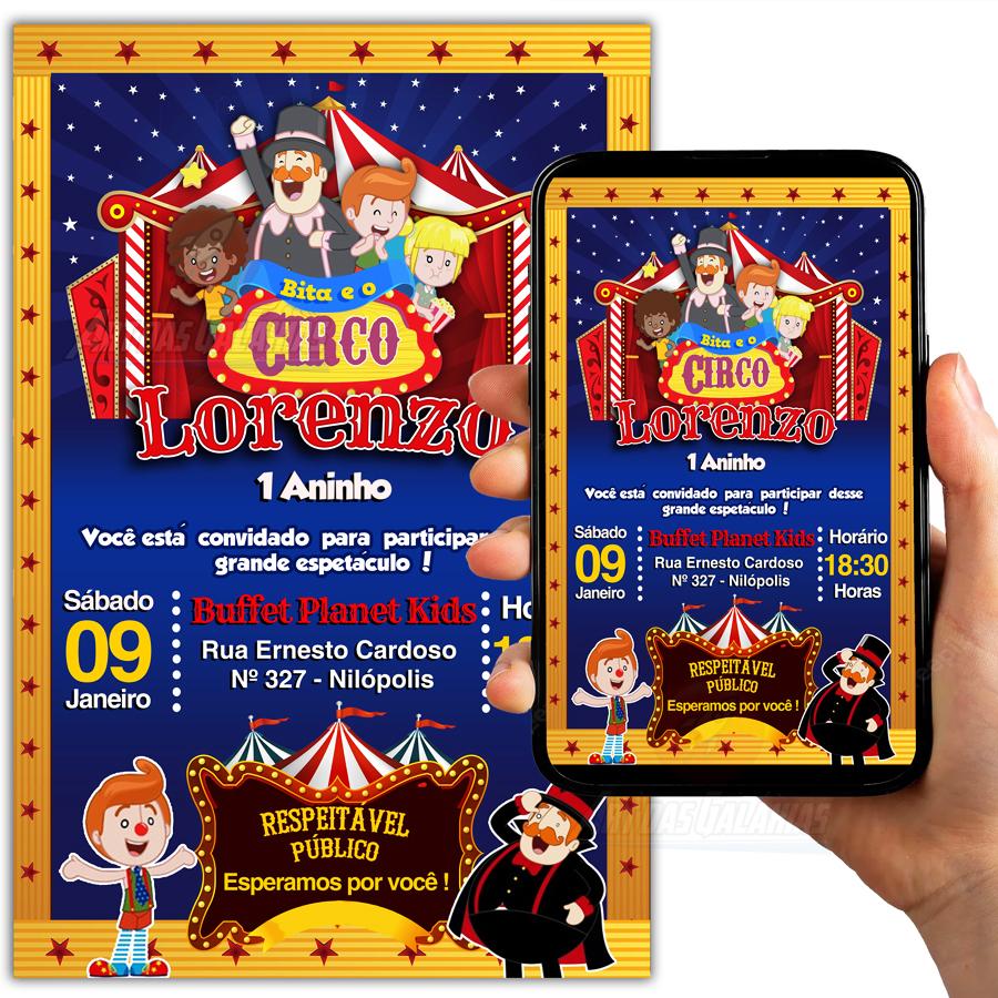 Convite Digital Circo do Bita