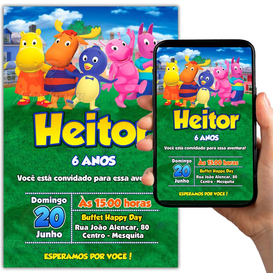 Convite Digital Backyardigans