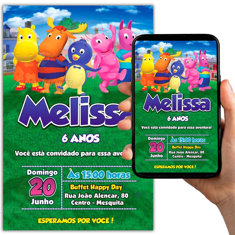 Convite Digital Backyardigans