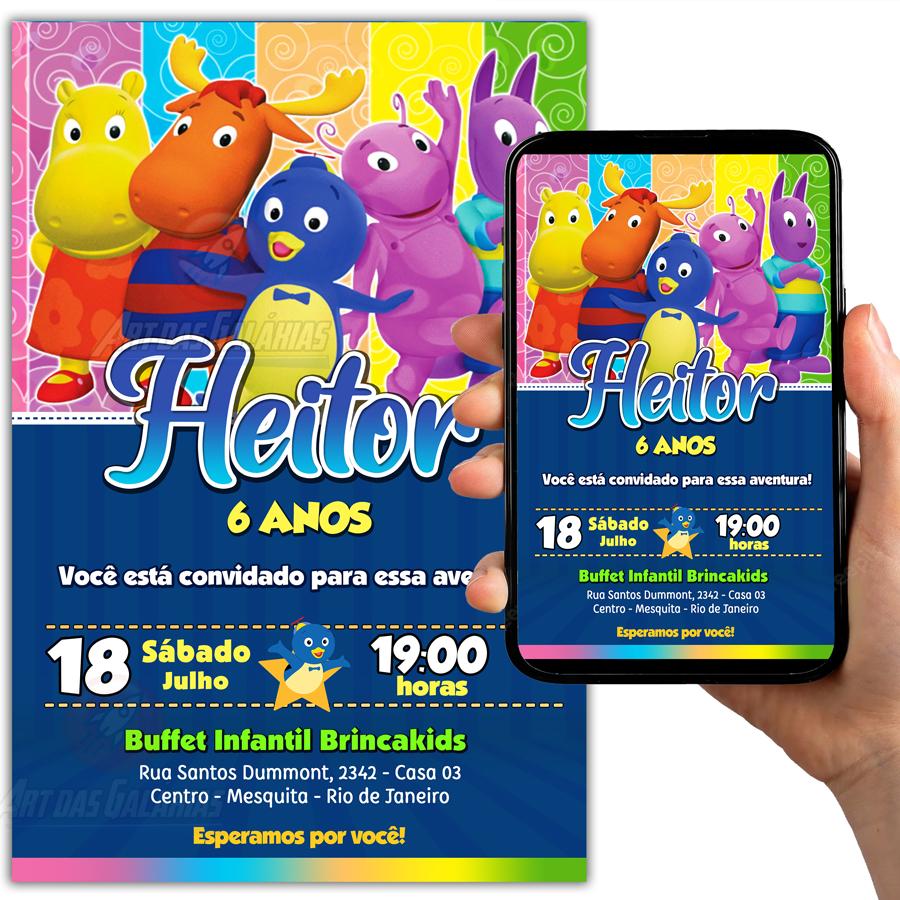 Convite Digital Backyardigans