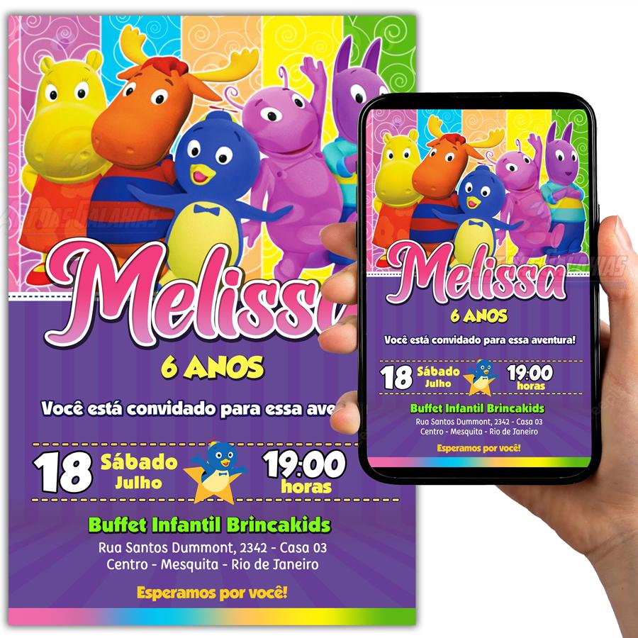 Convite Digital Backyardigans