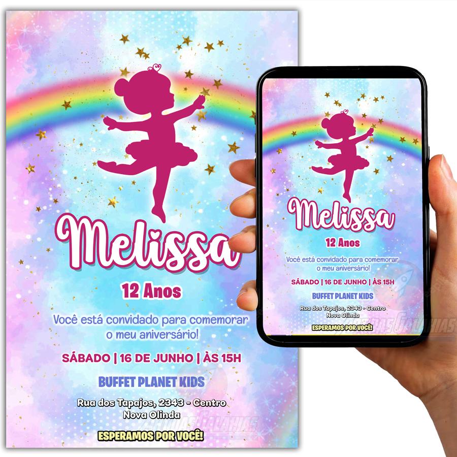 Convite Digital Bailarina