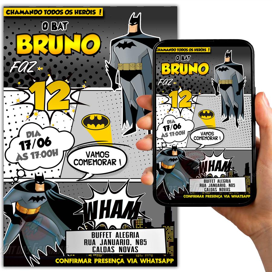 Convite Digital Batman