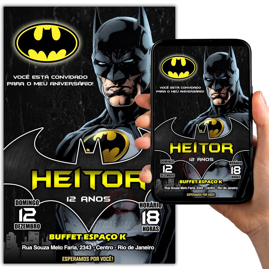 Convite Digital Batman