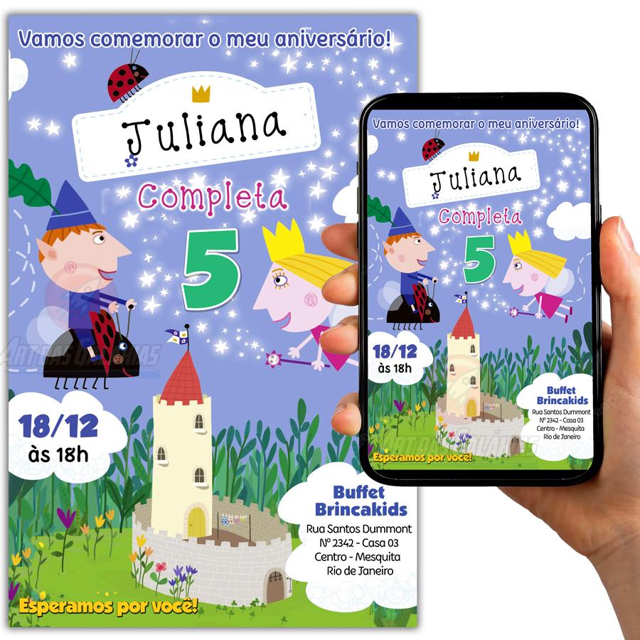 Convite Digital Ben e Holly