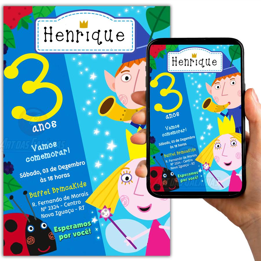 Convite Digital Ben e Holly