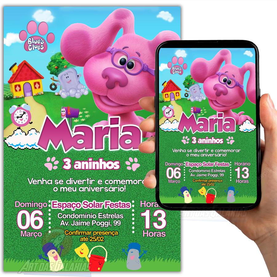 Convite Digital As Pistas de Blue