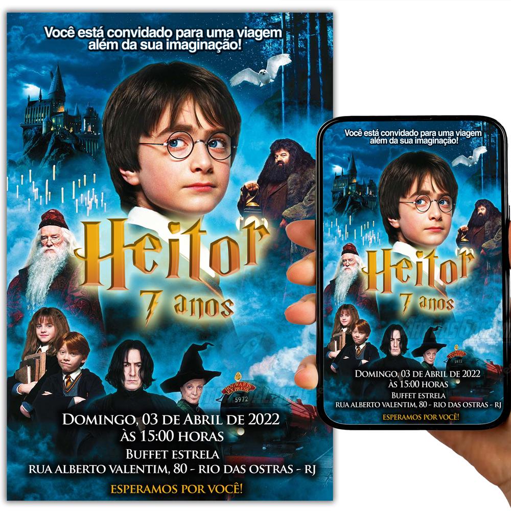 Convite Digital Harry Potter