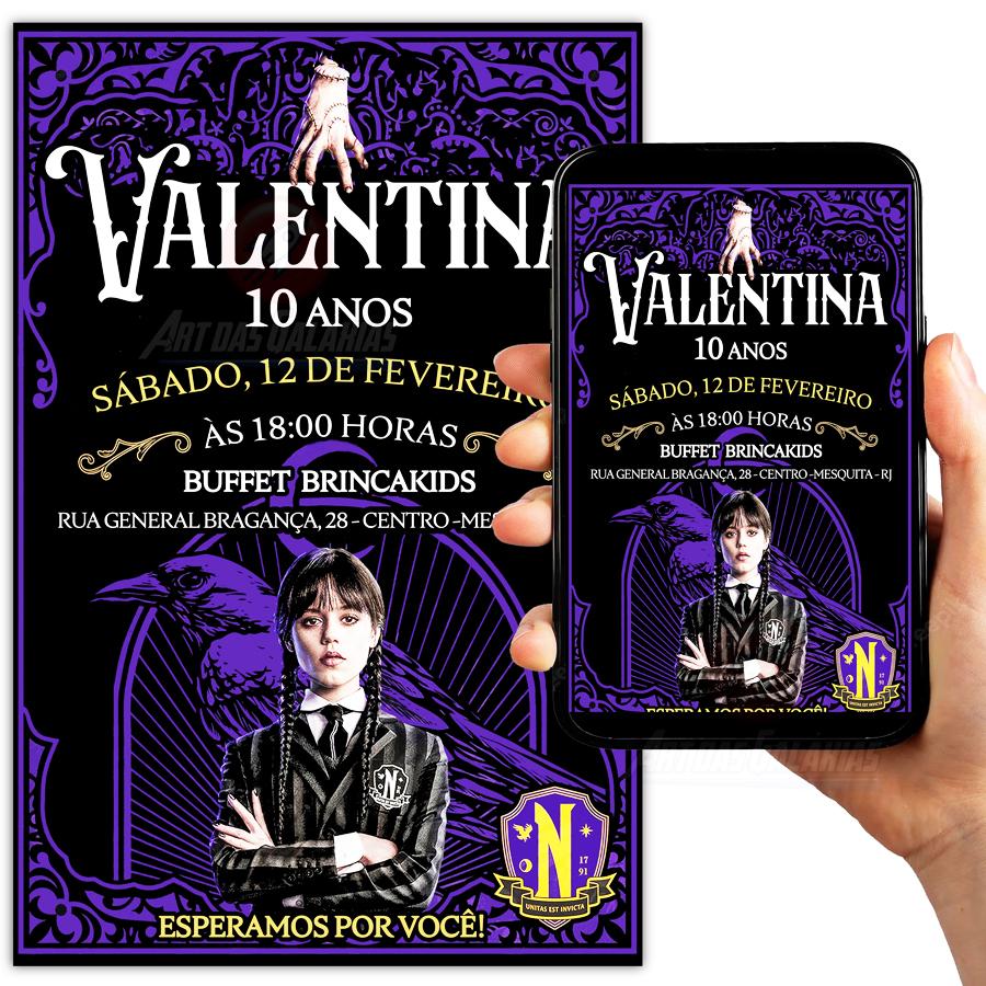 Convite Digital Wandinha