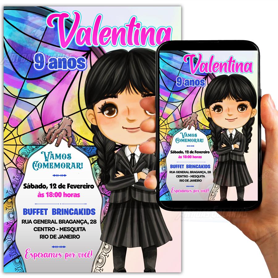 Convite Digital Wandinha
