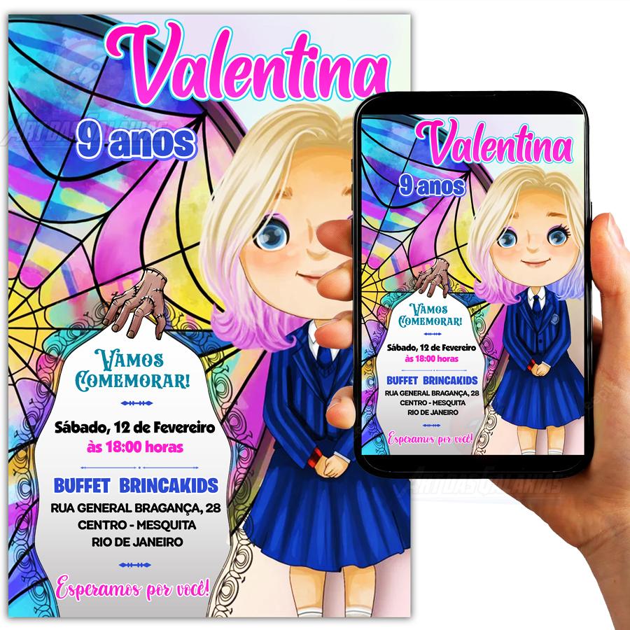 Convite Digital Wandinha