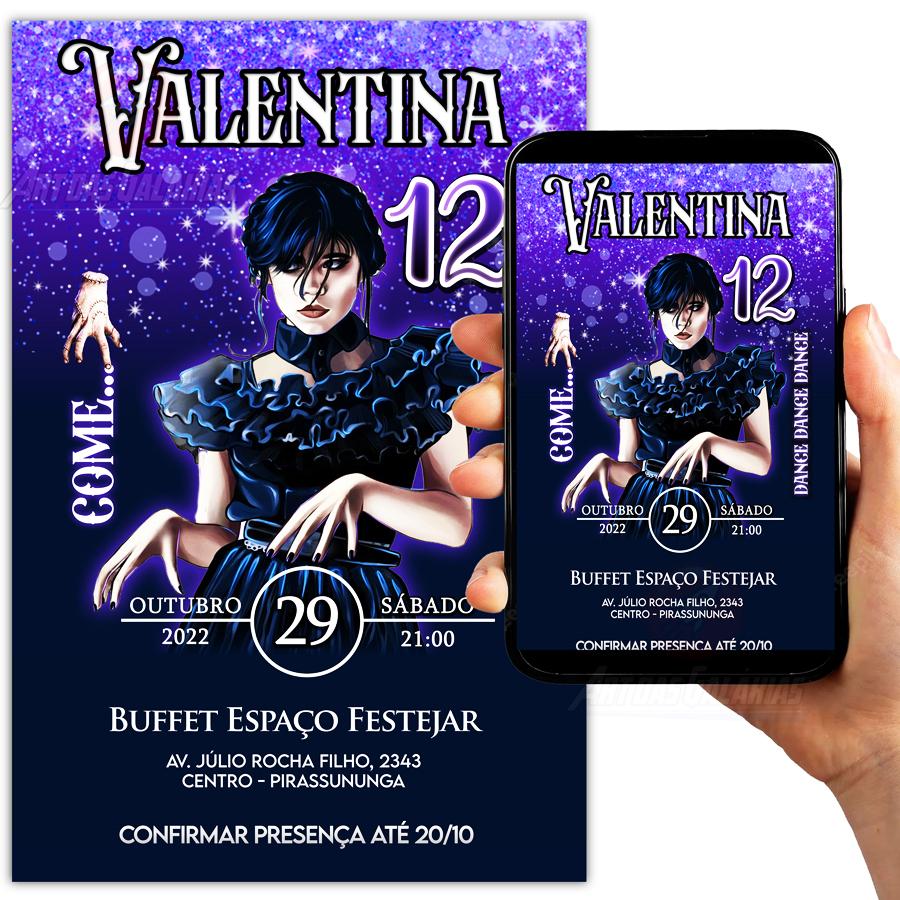 Convite Digital Wandinha