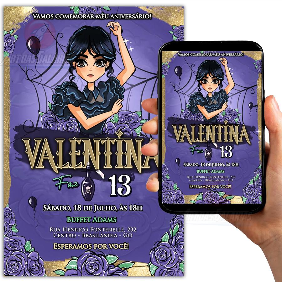 Convite Digital Wandinha