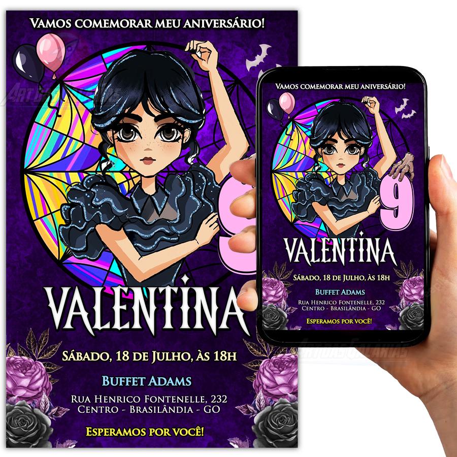 Convite Digital Wandinha