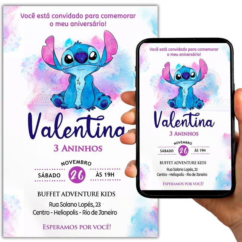 Convite Digital Stitch