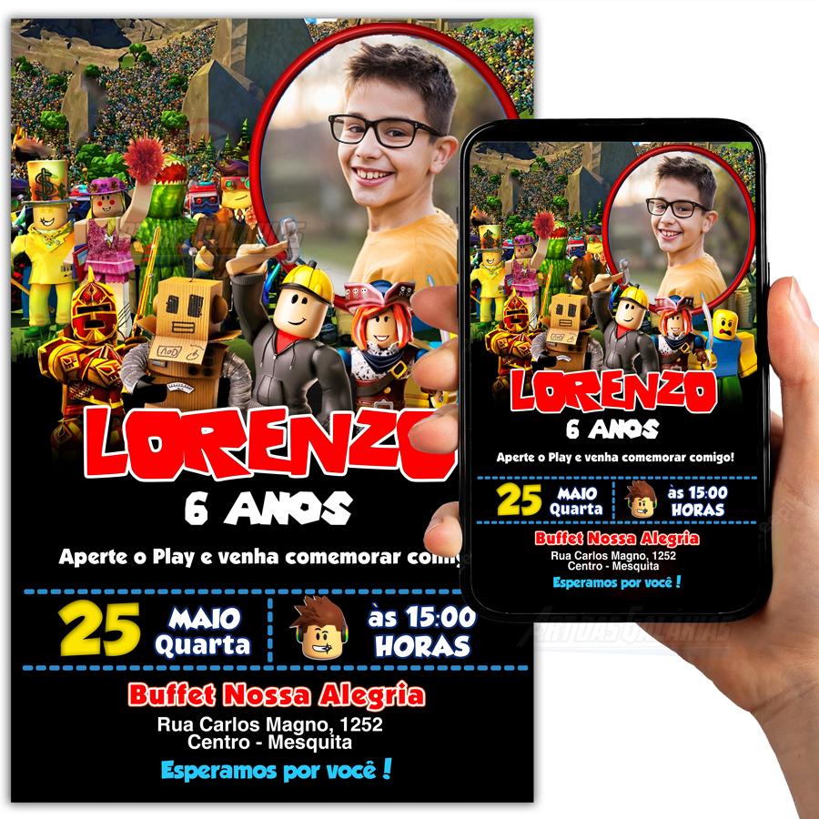 Convite Digital Roblox