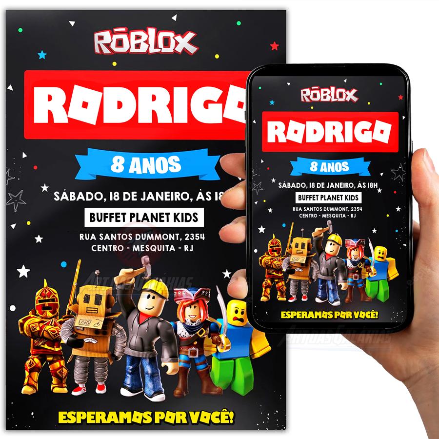 Convite Digital Roblox