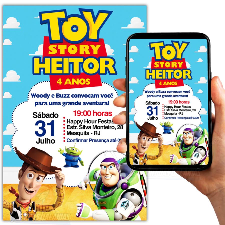 Convite Digital Toy Story