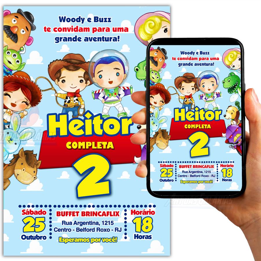 Convite Digital Toy Story